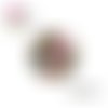 X2 cabochons fleuris 14mm