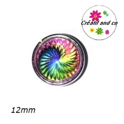 Bouton pression à motif 12mm