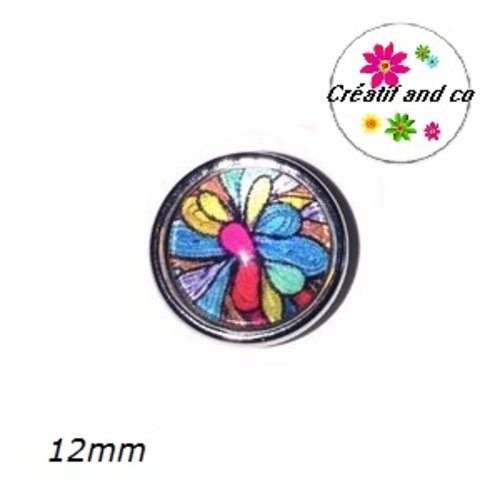 Bouton pression à motif 12mm