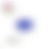 X2 cabochons kiss bleu 10mm
