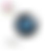 X2 cabochons kiss bleu 10mm
