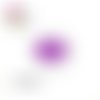 X2 cabochons kiss mauve 10mm