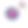 Bouton pression fleuri