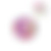 Bouton pression fleuri