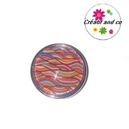 Bouton pression à motif