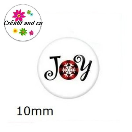 X2 cabochons thème noël 10mm