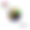 X2 cabochons chat 14mm