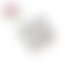 X10 perles bonhomme de neige 10mm