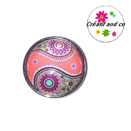 Bouton pression mandala