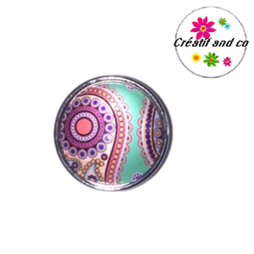 Bouton pression mandala