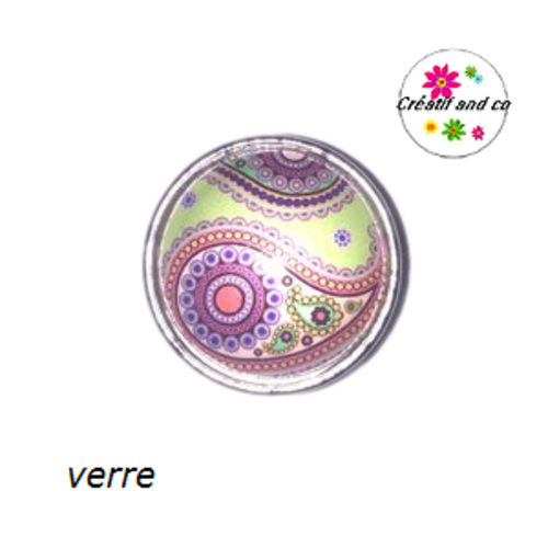 Bouton pression mandala