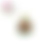 Breloque boule de noël résine