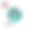 X2 cabochons licorne 10mm