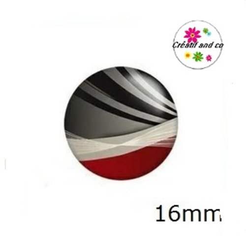 X2 cabochons à motif 16mm