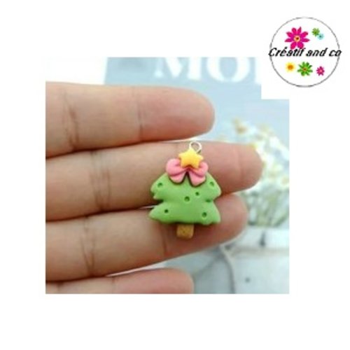 Breloque sapin de noël résine