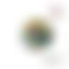 X2 cabochons aigle coloré 16mm