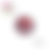 Bouton pression bord rouge résine 12mm