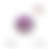 Bouton pression bord mauve résine 12mm