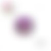 Bouton pression bord mauve résine 12mm