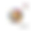 X2 cabochons chat 16mm