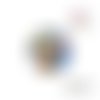 X2 cabochons chat 16mm