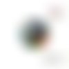 X2 cabochons chat 16mm
