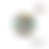 X2 cabochons chat 16mm