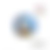 X2 cabochons chat 16mm