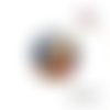 X2 cabochons chat 16mm