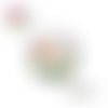 X2 cabochons fleuri 14mm