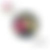 X2 cabochons fleuri 14mm
