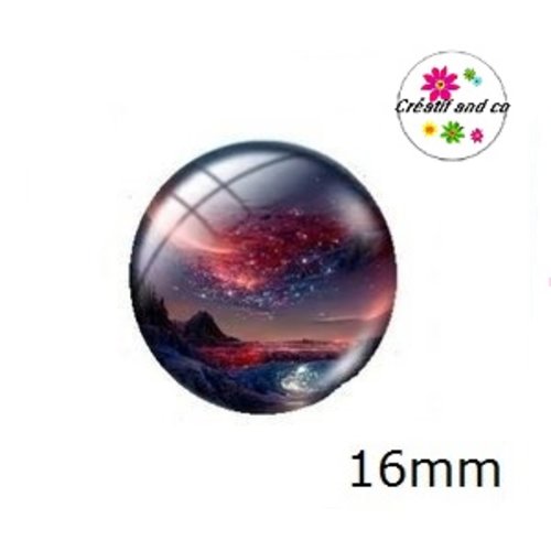 X2 cabochons paysage 16mm