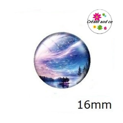 X2 cabochons paysage 16mm