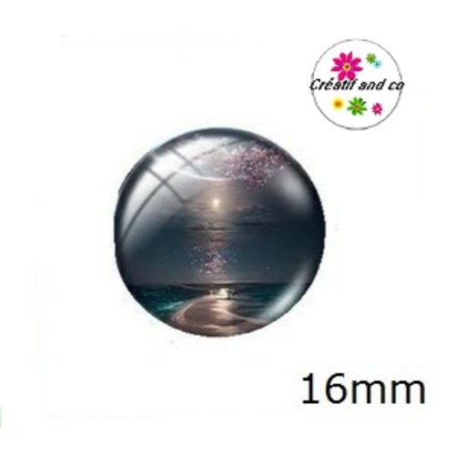 X2 cabochons paysage 16mm