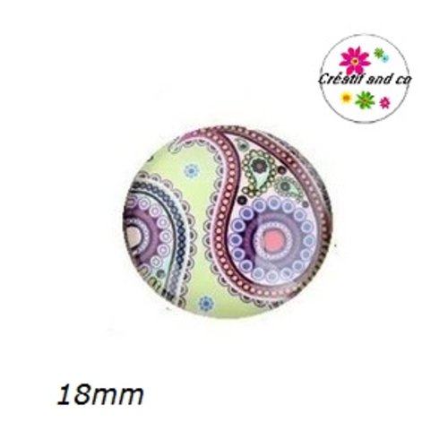 Cabochon mandala 18mm