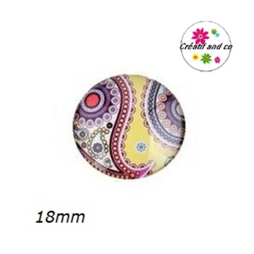 Cabochon mandala 18mm