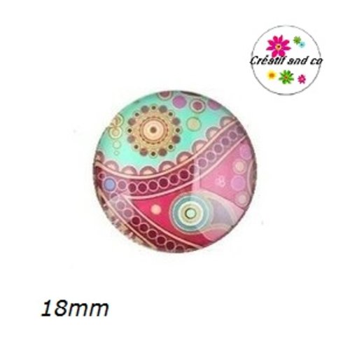 Cabochon mandala 18mm