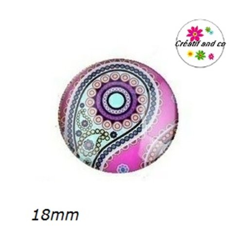 Cabochon mandala 18mm
