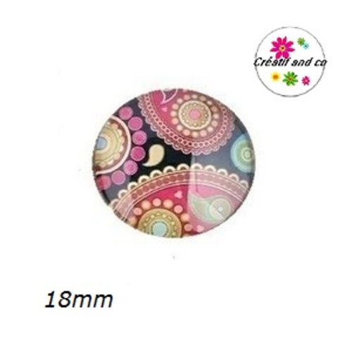 Cabochon mandala 18mm