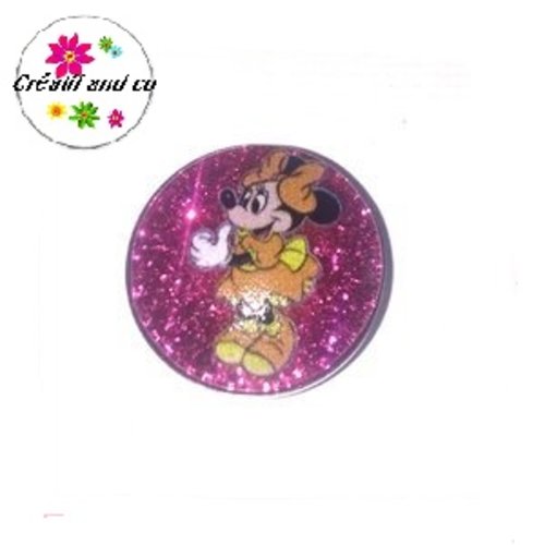 Bouton pression minnie résine