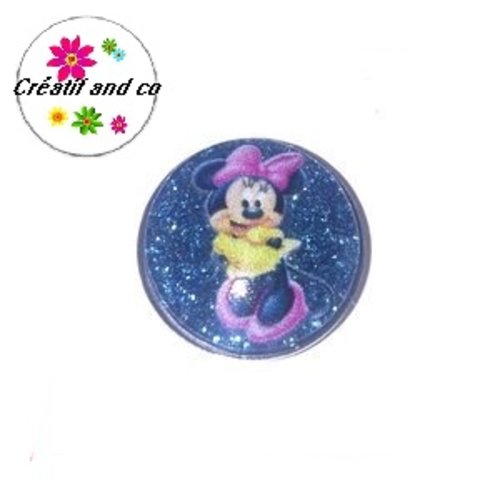 Bouton pression minnie résine