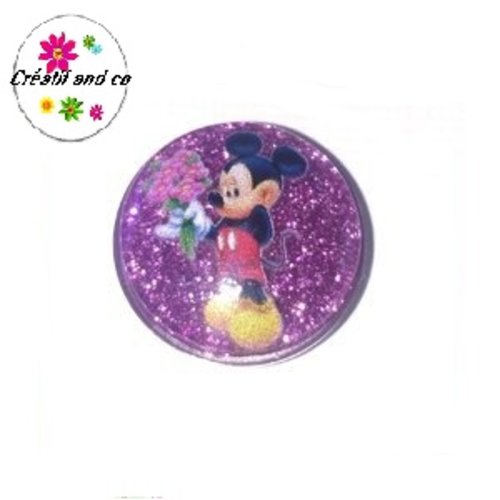 Bouton pression mickey résine