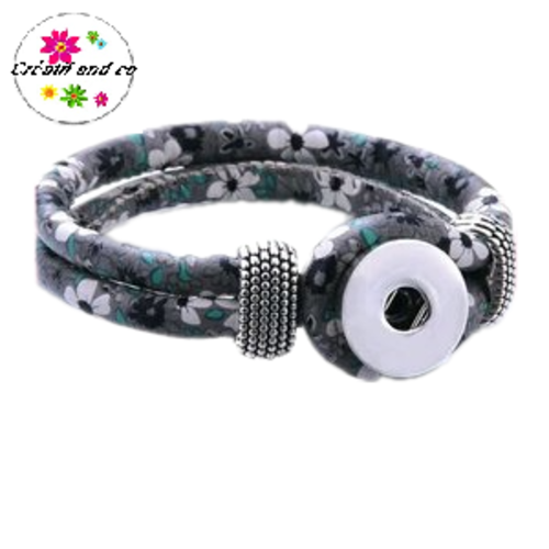 Bracelet fleuri pour bouton pression