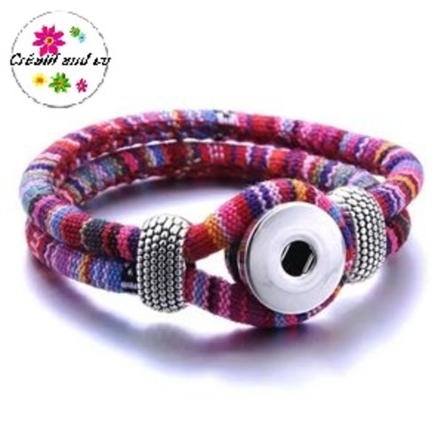 Bracelet coloré pour bouton pression