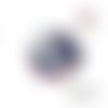 X2 cabochons fleuri 16mm