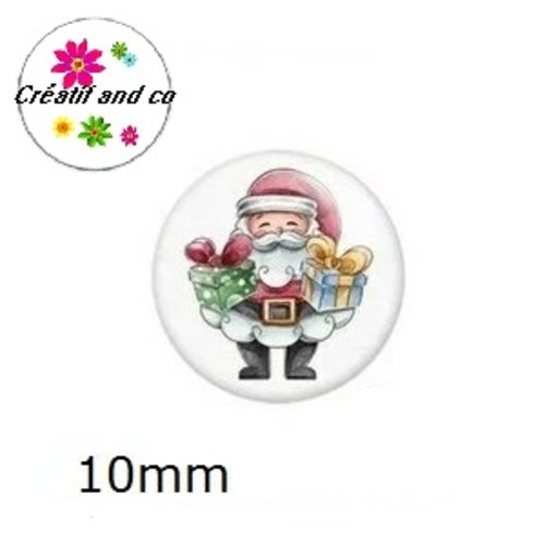 X2 cabochons père noël 10mm
