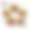 Cabochon grain de bois givré  beige 20mm