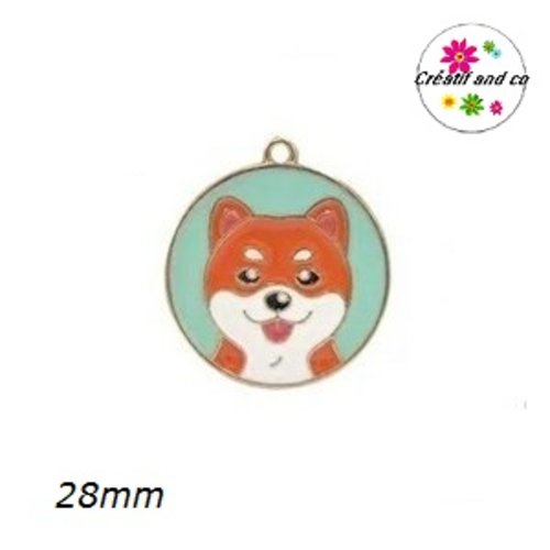 Médaillon chien 28mm