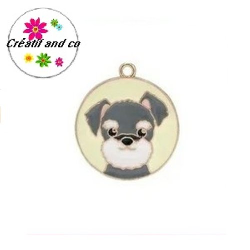 Médaillon chien 28mm