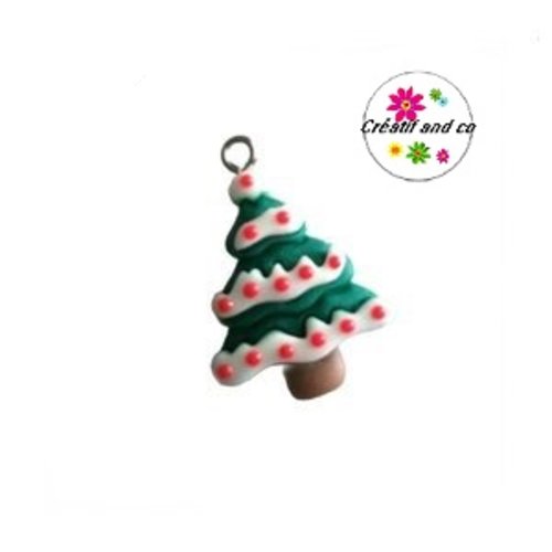 Breloque sapin de noël résine